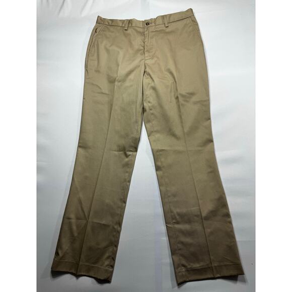 Ariat Men's Performance Khaki Flat Front Chino Pants - Size 36x34 (38x33.5) - Picture 1 of 6